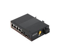 SHMKBDPF 1 convertitore multimediale industriale Gigabit SFP da 2 SFP a 4 switch in fibra ottica RJ45 10/100/1000M