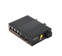 SHMKBDPF Convertitore multimediale industriale Gigabit SFP da 1 pezzo, 2 SFP a 2/4/8 RJ45, switch in fibra ottica(2 SFP to 4 RJ45)