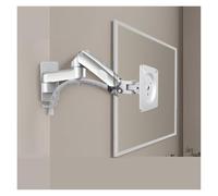 SHMKBDPF Supporto for monitor da parete for computer, supporto for TV LCD, sollevamento a pressione, rotazione telescopica(Silver)