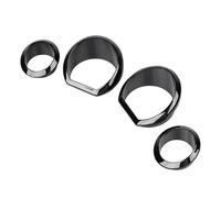 SHMTOOL 4pcs Lunetta nera dello strumento del motociclo Kit anelli di taglio Per Harley Street Glide Electra Glide Ultra Limited and Tri Glide models 2014-2023