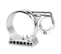 SHMTOOL Cromo 39MM Montaggio Laterale Speedometer Relocation Bracket Kit Regolazione Odometer Staffa di Montaggio per Harley Sportster XL 883 1200 1995-2013