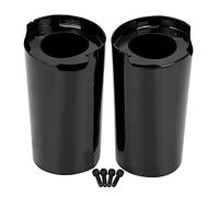 SHMTOOL Nero lucido Coperture di scorrimento della forcella superiore Campane della mucca per Harley Touring Street Glide Road Glide Electra Glide Tri Glide 2014-2023
