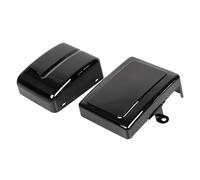 SHMTOOL Pannello di copertura della batteria laterale nero Per Harley Dyna Fat Bob Street Bob Super Glide Wide Glide Switchback 2006-2017