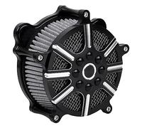 SHMTOOL Sistema di aspirazione del filtro del pulitore dell'aria di CNC Gray Filter Element Kit per Harley Dyna Wide Glide 1993-2016, Softail 1993-2015, Touring Street Glide 1993-2007