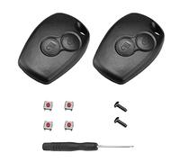 ShnminEU Guscio Chiave 2 Pezzi 2 Tasti - Compatibile con Clio, Twingo, Kangoo, Mégane, Laguna, Trafic, Master; Dacia Duster, Sandero, Logan - Alloggiamento lama 8,2 × 2,7 mm