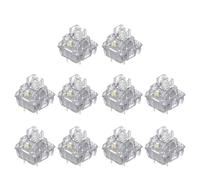 Shntig 10 Silents Bianco bluastro V2V3 interruttori per tastiere meccaniche 3 Pin lubrificati lineari Silents