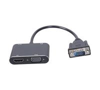 Shntig Adattatore da splitter VGA 1080P con due interfacce e per connettività Adattatore a due interfacce