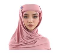 Shntig Cappello a turbante in spugna in tessuto assorbente con spilla sciarpa per protezioni solari e abbigliamento casual Styling Turbante regolabile, A, Taglia unica