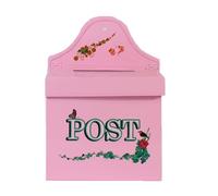 Shntig Cassetta delle lettere vintage in ferro da parete di grande capacità in metallo antiruggine con per portico e giardino cassetta postale in metallo antiruggine