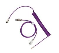 Shntig Cavo a spirale per tastiere meccaniche da USB C a USB A migliore configurazione della scrivania e gestione dei cavi Connettori aeronautici rimovibili