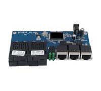 Shntig Convertitore 2SFP 3RJ45 del ricetrasmettitore della fibra ottica 100Mbps per l'espansione e il cablaggio Trasmissione 20KM Industrial Media Converter