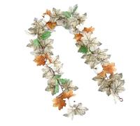 Shntig Foglia artificiale Decorazione Pianta Autunno Raccolto Appeso Disposizione delle Piante Per Mantelli Parete Halloween Festa del Ringraziamento Realistico Fiore