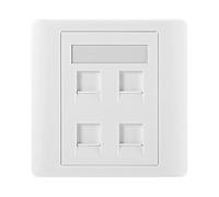 Shntig Multi Port RJ45 Wall Plugs Panel Supporta il trasferimento dati Gigabit e facile gestione dei cavi Stili moderni Copertura della presa Internet Area di lavoro Presa di rete
