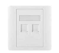 Shntig Multi Port RJ45 Wall Plugs Panel Supporta il trasferimento dati Gigabit e facile gestione dei cavi Stili moderni Copertura della presa Internet Area di lavoro Presa di rete