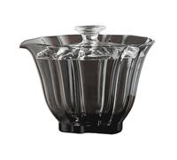 Shntig Pratica zuppiera in vetro Gaiwan Home Tea Brewing Tool Texture adatta per osservare appassionati della cerimonia spiegamento delle foglie
