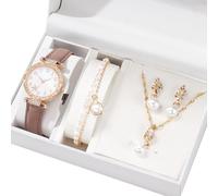 Shntig Set regalo Orologio pratico con gioielli in lega Accessori in lega alla Perfetto per stili tutti i giorni e le occasioni, orologi e gioielli moderni
