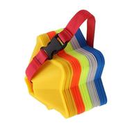 Shntig Strumento di sviluppo delle abilità di calcio Marcatori di formazione a forma di stella coni resistenti alle intemperie per agilità Speed Drill Strumento di allenamento di precisione del calcio