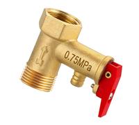 Shntig Valvole Rilascio della Pressione Sicurezza in Ottone Limitatore Pressione Regolabile con Funzione Controllo per scaldacqua elettrici Sicurezza del Boiler Elettrico