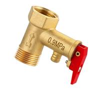 Shntig Valvole Rilascio della Pressione Sicurezza in Ottone Limitatore Pressione Regolabile con Funzione Controllo per scaldacqua elettrici Sicurezza del Boiler Elettrico