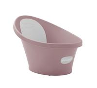 Shnuggle Bagnetto per neonato, supporto integrato e schienale morbido, adatto fin dalla nascita, supporto per seggiolino per vasca da bagno con spina inclusa, rosa fiore
