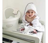 Shnuggle SHN-TWL-WHT asciugamano con cappuccio per bambini, bianco