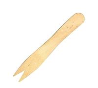 SHOBI Forchettine Chips di Legno per Patatine Fritte Posate Ecologiche Forchettine Compostabili 8,5 cm - 1000 Pezzi