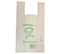 SHOBI Shopper biodegradabili compostabili. Buste Spesa biodegradabili confezione da 4 kg (27+14cm h50 - Media)