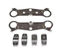 Shock di forcella anteriore del morsetto triplo inferiore superiore per bici da 47 cc da 49 cc compatibile con bicchetta