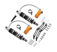 Shock di sospensione posteriore con serbatoio remoto compatibile con tourning CVO Road Limited Street Flhx Road King Special Ultra Flhx Motorcycles(Gold)