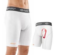 Shock Doctor - Athletic Supporter, Compression Shorts W/Athletic Cup, Adult, Pantaloncini a Compressione con Coppa Atletica Unisex - Adulto