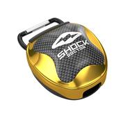 Shock Doctor - Custodia per paradenti ventilata, universale, per adulti e ragazzi, color oro cromato