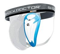 Shock Doctor Giovani Sospensorio Sospensorio con Bioflex, Ragazzo, Tiefschutz Suspensorium mit Bioflex Cup, Bianco