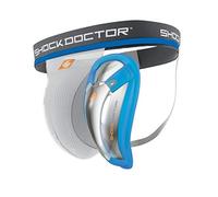 Shock Doctor Giovani Sospensorio Sospensorio con Bioflex, Ragazzo, Tiefschutz Suspensorium mit Bioflex Cup, Bianco