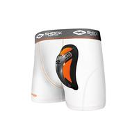 Shock Doctor Ultra PRO Boxer - Pantaloncini a Compressione da Uomo con Ultra Cup, Uomo, 335-02-36, Bianco, XXL
