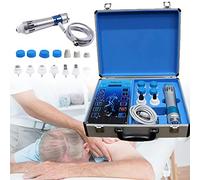Shock Impulse Waves Therapy Machine, 110V Body Muscle Relax Massager Extracorporeal Ed Shock-Wave-Machine, con 7 Testine di Massaggio, Dispositivo Portatile per Fisioterapia Ad Onde D'Urto, 110V