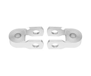Shock Riser-prolunga ammortizzatore nero-Duokon 2pcs Ammortizzatore Shock Riser Ammortizzatore posteriore per moto Altezza rialzo Estensione in lega di alluminio Argento
