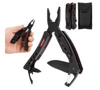 Shockassist 8 IN 1 Coltello Multifunzione Coltellino Svizzero Attrezzo Multifunzione Pinze Multiuso con Pinze, Cacciavite per Campeggio, Fai-da-te, Escursionismo, ecc. Regalo per papà + Custodia