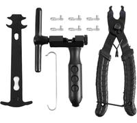 shockassist Smonta Catena Bici, Kit di Attrezzi, Pinza per Catena Bici + Indicatore di Usura Catena+ Splitter per Catena Bici + 3 Coppie 3 Paia Link mancante Bicicletta per 6/7/8/9/10 velocità