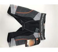 shockdoctor Doppia da Donna Indumenti protettivi Ultra Sliding Pantaloncini da Uomo a Compressione, Donna, Schutzkleidung Damen Ultra Doppel Kompressions-Sliding-Short, Nero