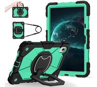 Shockproof Case for Lenovo Tab M11 11'' TB330FU / Xiaoxin Pad 11 2024 TB331FC, Heavy-Duty Protective Cover with Rotating Kickstand, Foldable Handle, Shoulder Strap, Pen Holder(Green B)