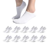 Shodiffy Calzini Sportive Fantasmini Donna, 10 Paia Corti Invisibili Calze Cotone Traspirante con Taglio Basso Sneaker Running Unisex 35-38