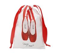 Shoe Bag, Satin Drawstring Dance Pouch, Lightweight Dust-Proof Organizer, Soft Travel-Friendly Material, Perfect for Ballet, Gym, Backstage, Performance, Daily Storage, 18x28cm Blue Black Red