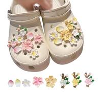 Shoe Charm, 16 Pezzi Shoe Decorative Buttons, Sakura Decorative Shoe Buckle, PVC/Creative, Fiore Decorazioni per Scarpe, per Le Ragazze Scarpe Ginnastica/Scarpe Casual