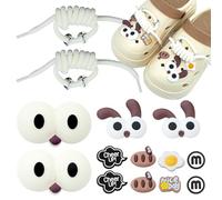 Shoe Charm, Accessori Scarpe Fai-da-te, One Piece Ciondoli per Scarpe in PVC, Carino 3D Big Eyes Decorazioni per Scarpe, Accessori per Crocs, Regalo per Bambini e Adulti
