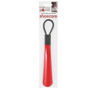 Shoe Chic Calzascarpe con manico 27 cm - Shoehorn lungo in Plastica Resistente con Gancio per appendere - Accessorio calzature per uomo, donna e anziani - Colore Rosso, 1 PZ