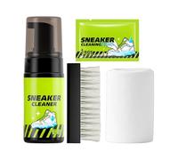 Shoe Cleaning Kit, Waterless Foam Cleaner, White Shoe Care Set Deep Stain Removal Formula, for Basketball Golf Canvas Mesh Fabric Athletic Travel Home Sneakers Shoes Cleaning Use 1.57 x 5.55In