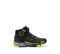 §Scarpe Moto Alpinestars CR-X Drystar Riding Nero-Blu Scuro-Giallo Fluo§