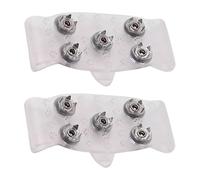 Shoe Ice Grips - 5-Tooth Traction Snow Grips for Boots and Sneakers | Portable Ices Cleats Walking Hiking Climbing | Durable PET Metal Footwear Grippers forWinter Travel Camping, 1 Pair