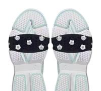 Shoe Ice Grips - 5-Tooth Traction Snow Grips for Boots and Sneakers | Portable Ices Cleats Walking Hiking Climbing | Durable PET Metal Footwear Grippers forWinter Travel Camping, 1 Pair