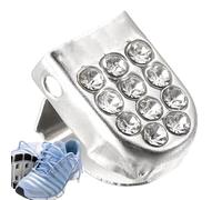 Shoe Lace Clips - Stainless Steel No Tie Press Button Buckle | Secure Shoelace Lock System for Sneakers and Sports Shoes | Easy Elastic Locking Lace Clips for Women Men Kids Adults Basketball Soccer